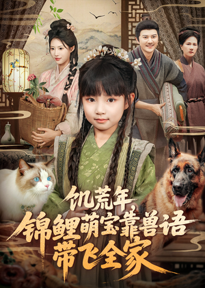 饥荒年，锦鲤萌宝靠兽语带飞全家（75集）爆款短剧抢先看