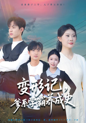 变形记，爹系学霸养成史（73集）一口气追完短剧